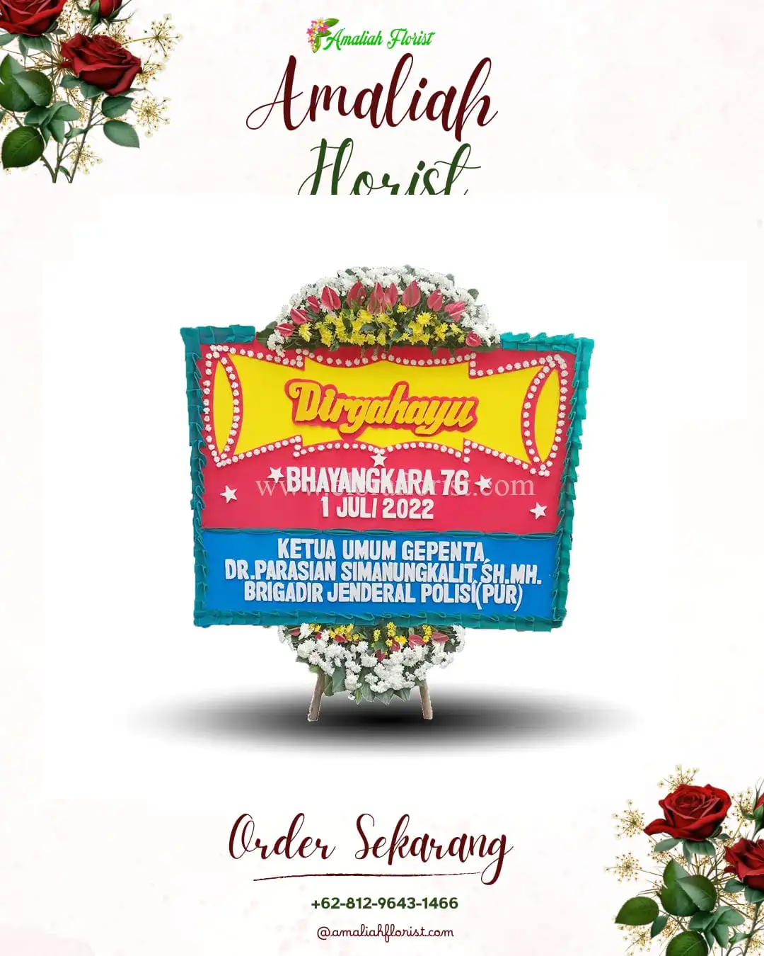 Papan Bunga HUT Ulang Tahun Selat Penuguan